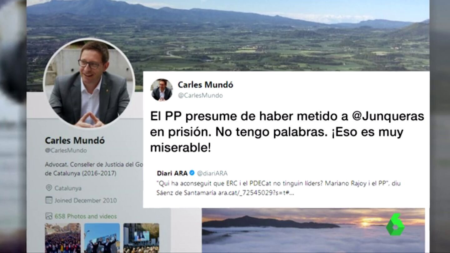 El perfil de Twitter de Carles Mund&oacute;