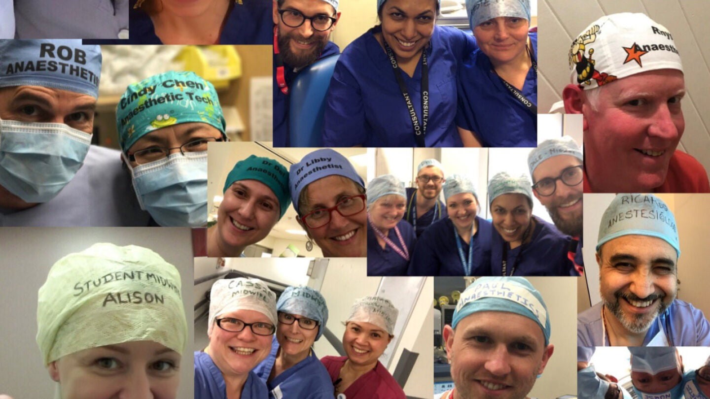 Profesionales de la salud de todo el mundo se unen al #TheatreCapChallenge