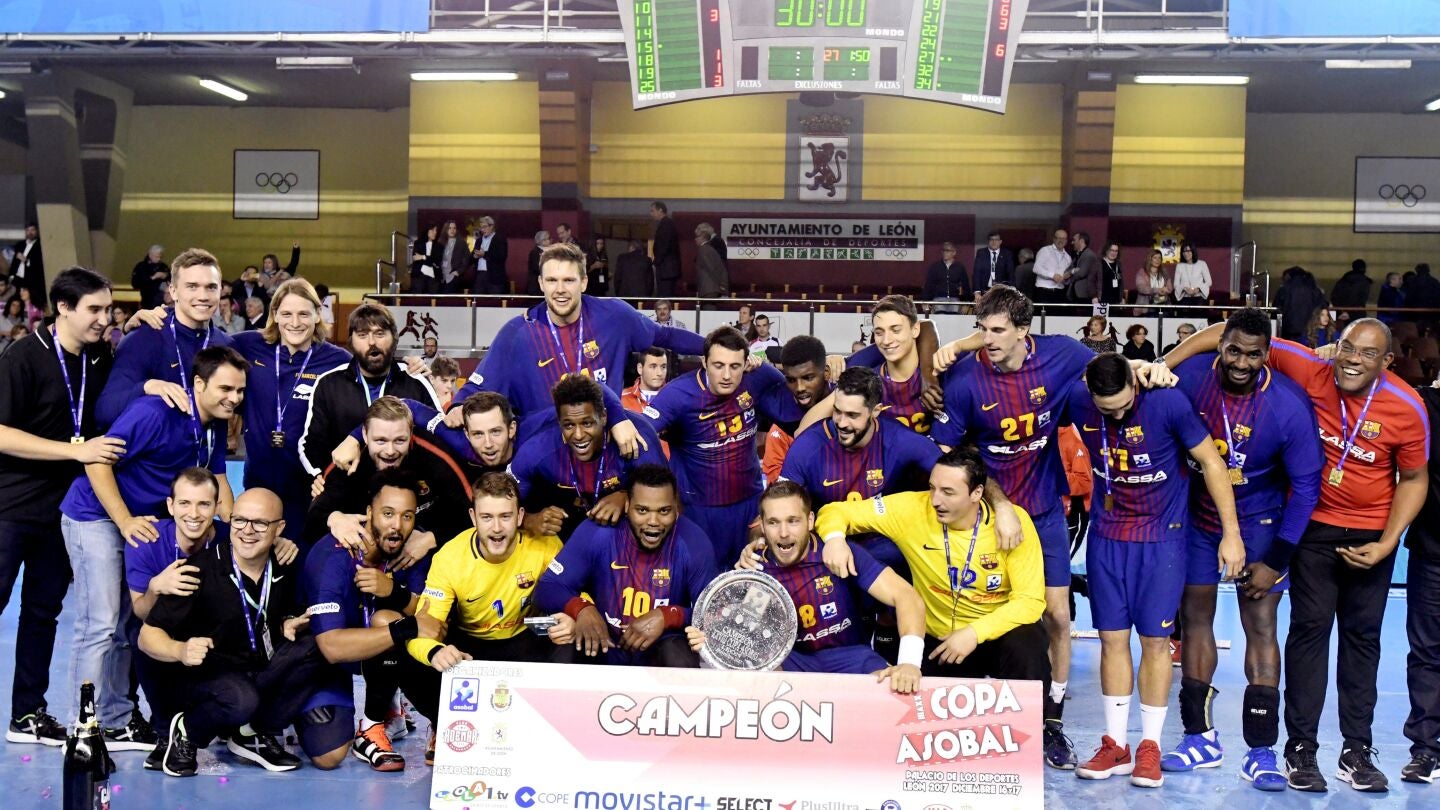 El Barcelona gana su s&eacute;ptima copa consecutiva de Balonmano