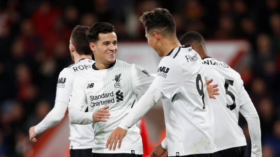 El Liverpool golea al Bournemouth 