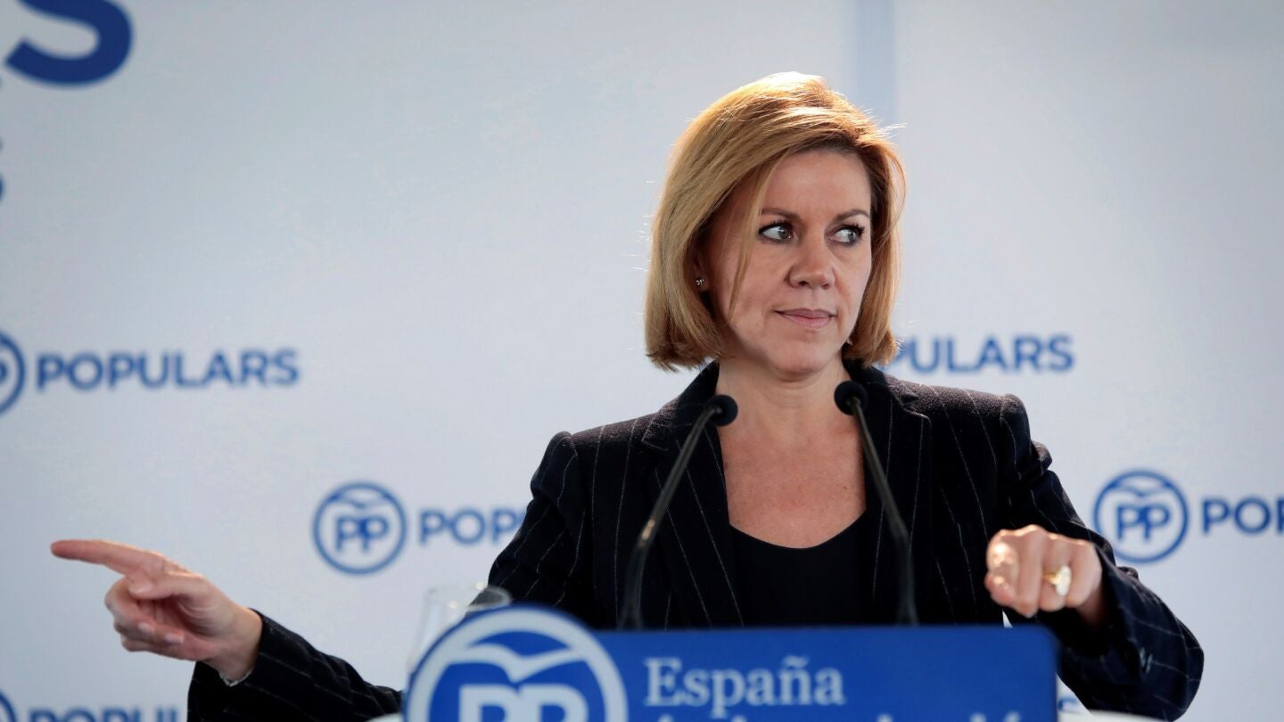 La secretaria general del PP, Mar&iacute;a Dolores de Cospedal