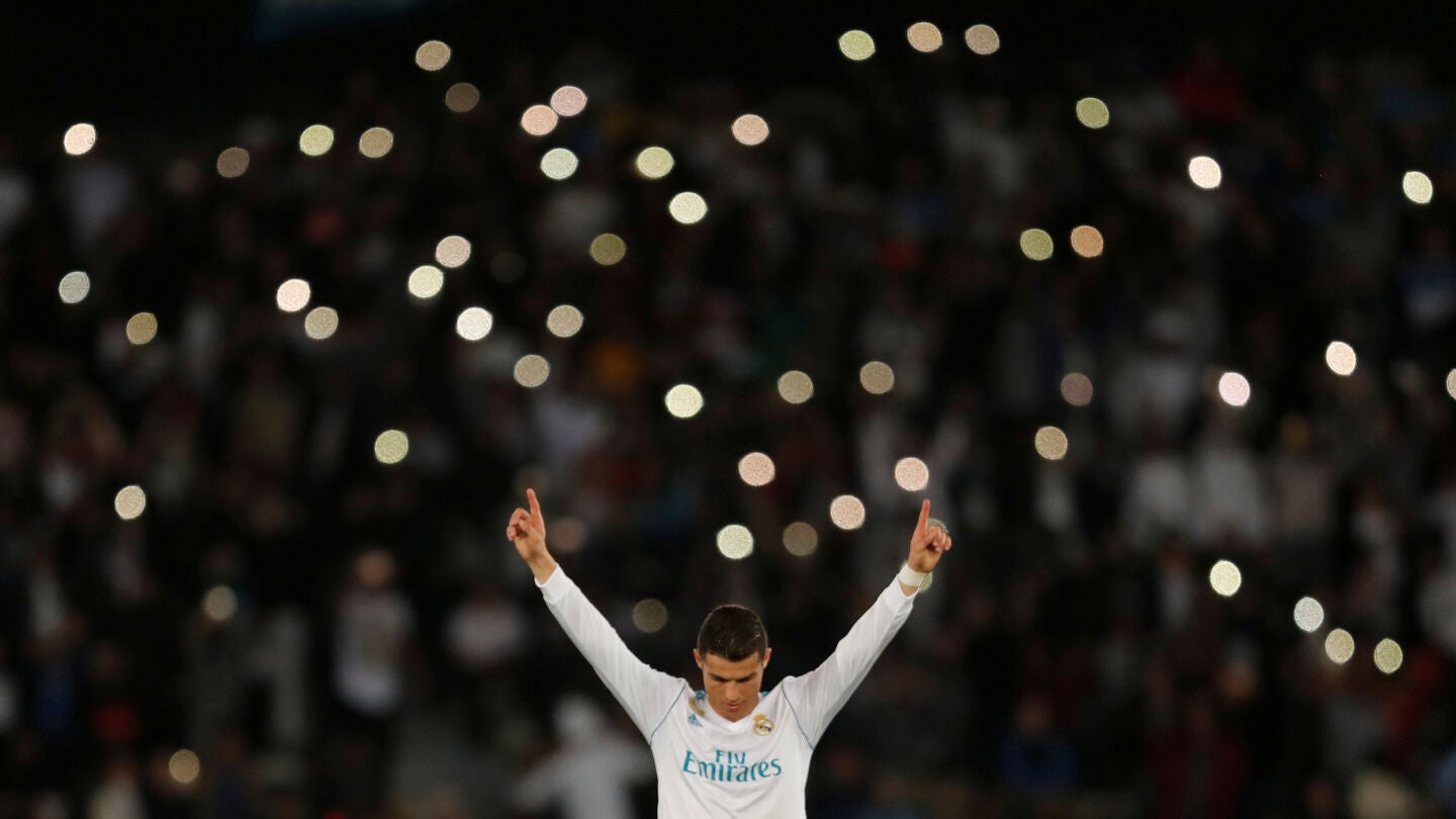 Cristiano Ronaldo celebra su gol en la final del Mundial de Clubes