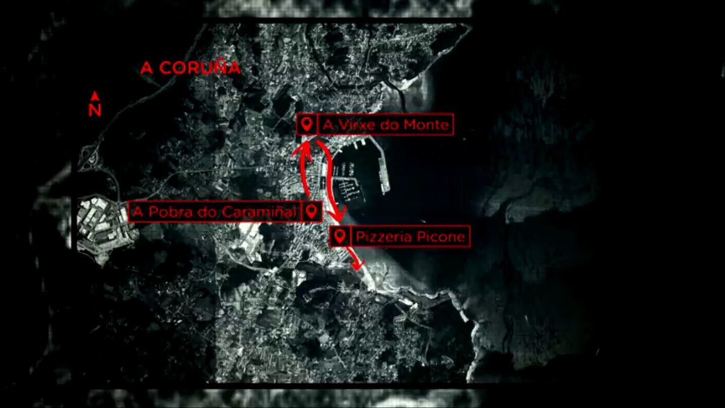 Estos fueron los &uacute;ltimos pasos de Diana Quer el 22 de agosto de 2016 antes de desaparecer de A Coru&ntilde;a sin dejar rastro