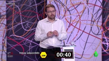 El minuto final de Vidal Aragonés (CUP) en El Debat: "Ponemos lo mejor de nuestra vida para construir la república catalana"