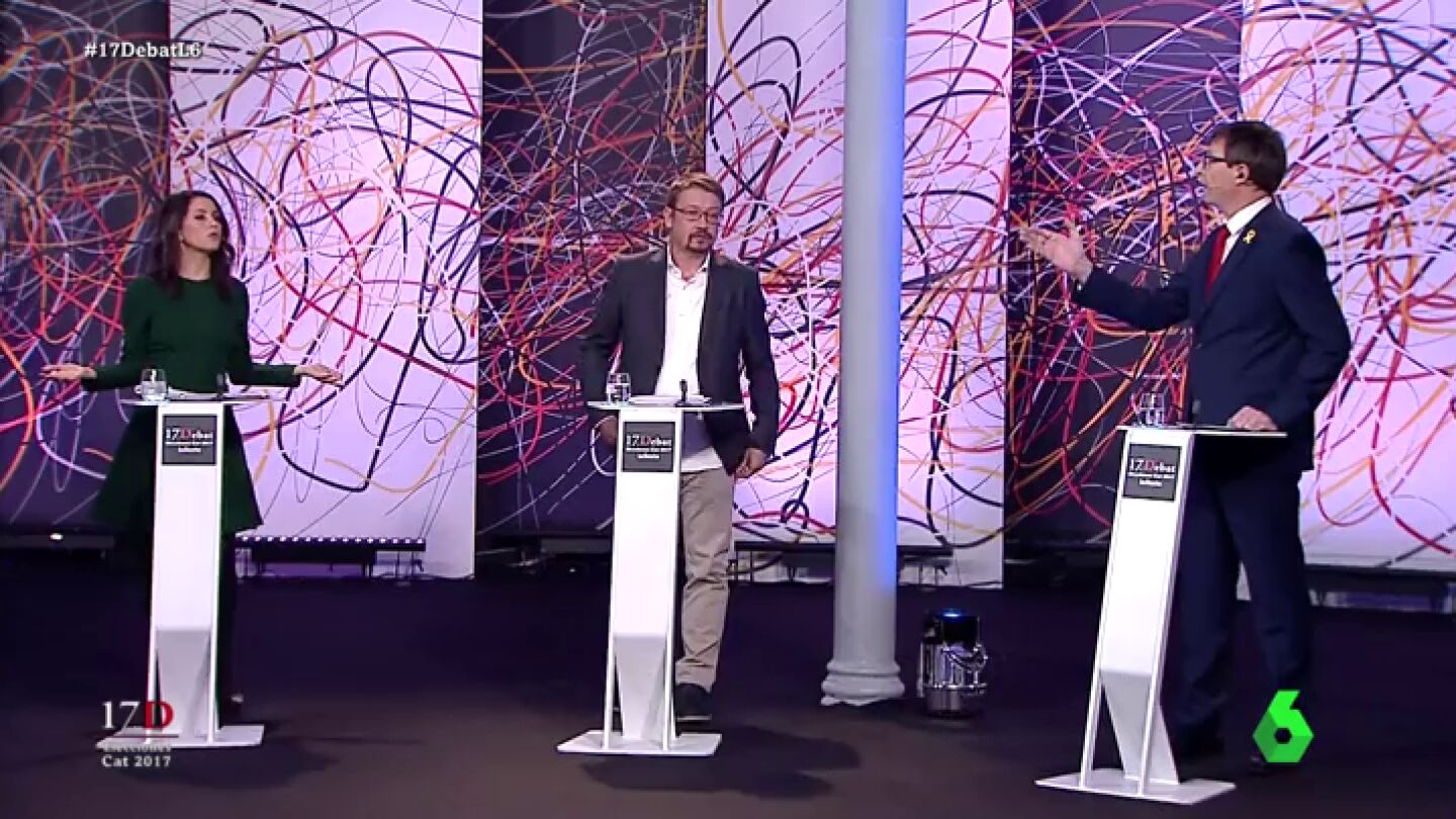 In&eacute;s Arrimadas, Xavier Dom&egrave;nech y Xavier Garc&iacute;a Albiol