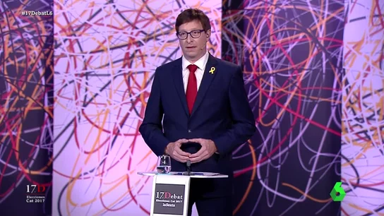 El minuto de arranque de Carles Mundó (ERC) en El Debat: "En nuestro programa no se contempla la unilateralidad" El minuto de arranque de Carles Mundó (ERC) en El Debat: "En nuestro programa no se contempla la unilateralidad"