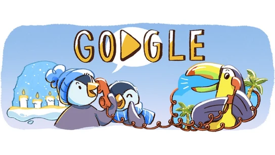 Primera imagen del doodle de Google para celebrar la navidad Primera imagen del doodle de Google para celebrar la navidad