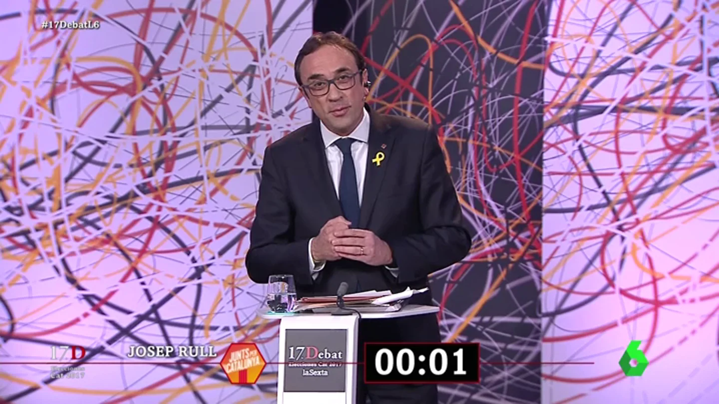 El minuto final de Josep Rull en 'El Debat' El minuto final de Josep Rull en 'El Debat'