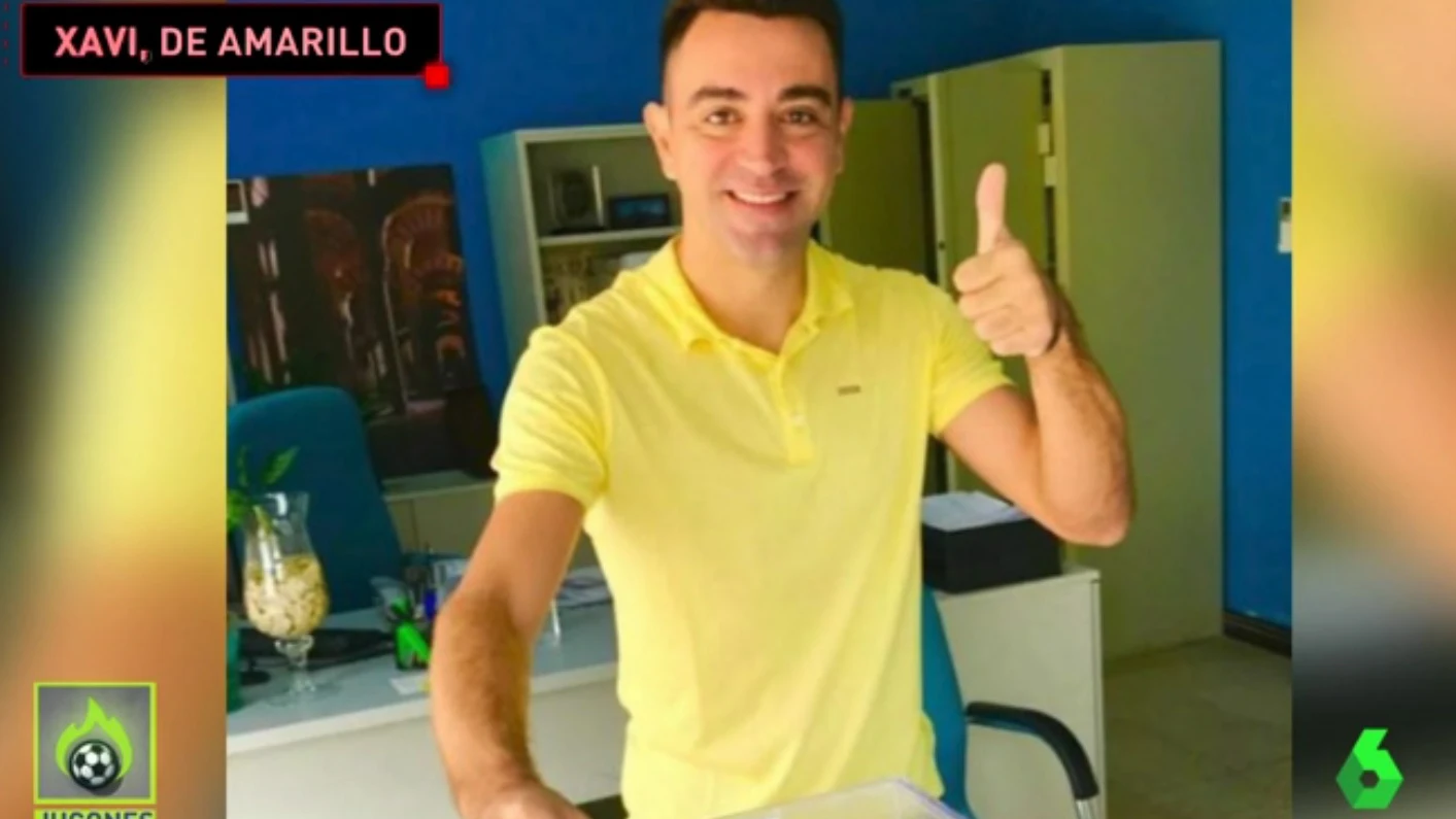 Xavi vota desde Qatar Xavi vota desde Qatar