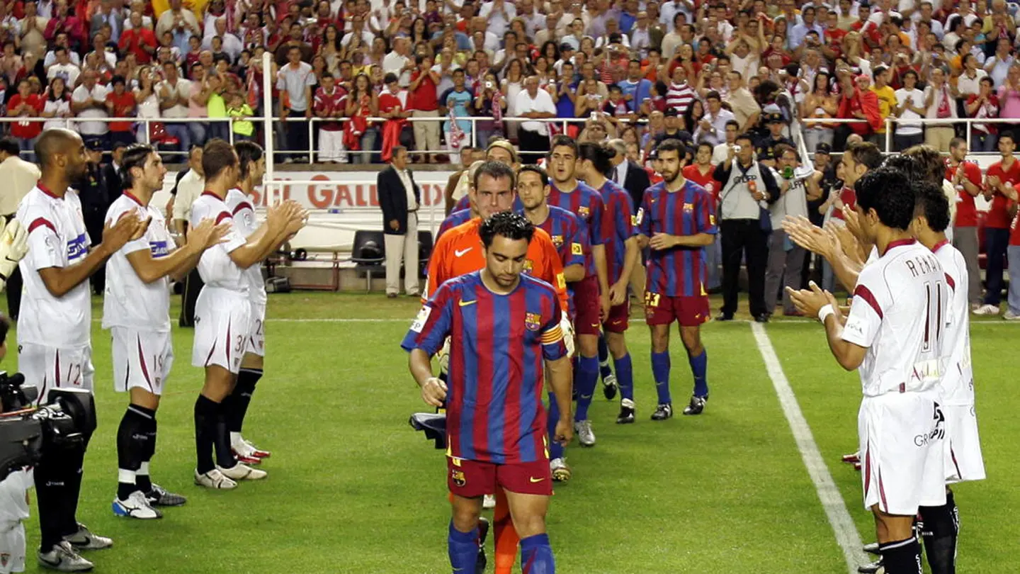 El Sevilla homenajea al Barcelona El Sevilla homenajea al Barcelona