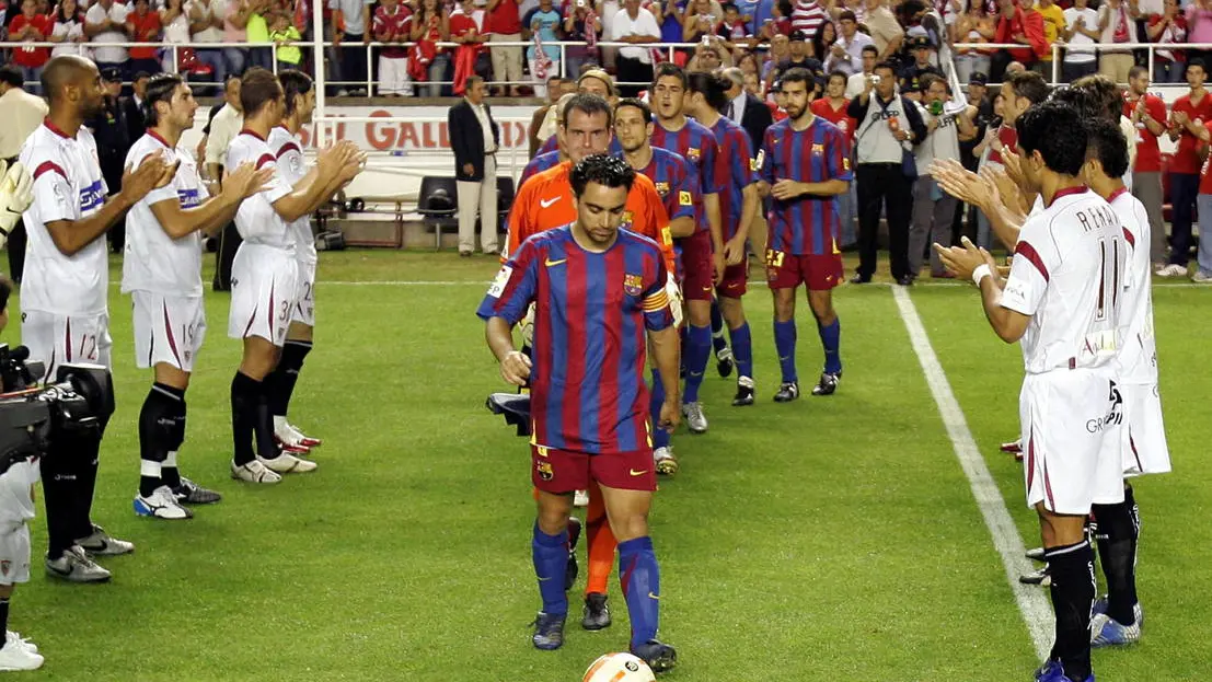 El Sevilla homenajea al Barcelona