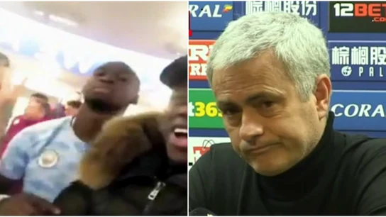 Los jugadores del Manchester City bromean sobre el United Los jugadores del Manchester City bromean sobre el United