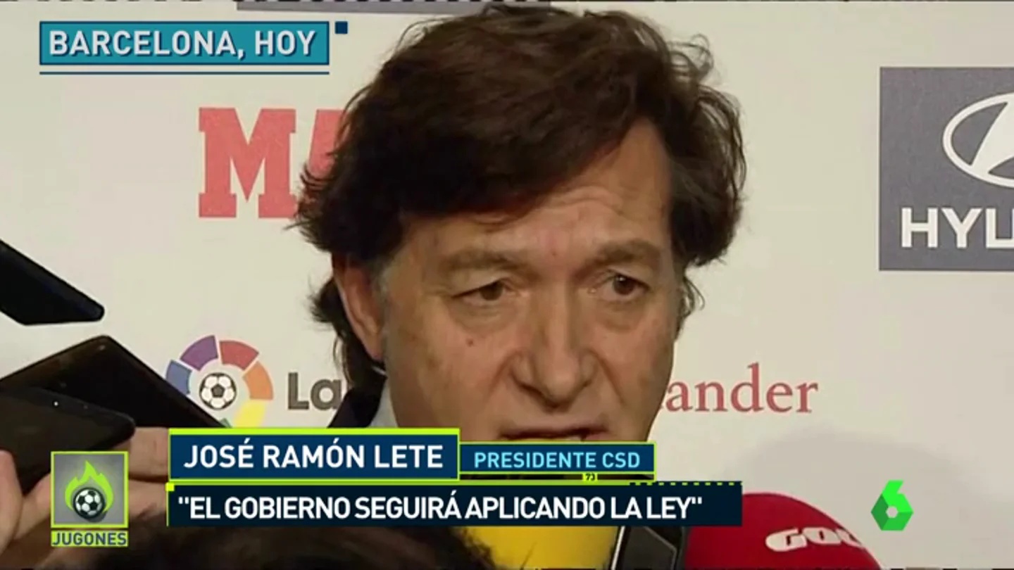 José Ramón Lete responde a Villar: "El Gobierno y el CSD lo que han hecho es aplicar la ley" José Ramón Lete responde a Villar: "El Gobierno y el CSD lo que han hecho es aplicar la ley"