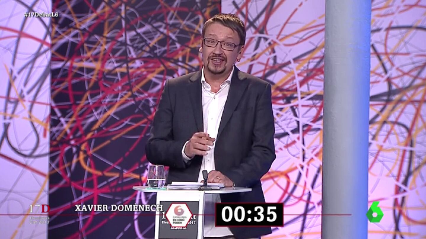 El minuto final de Xavier Dom&egrave;nech en El Debat: "No quieres a tu tierra cuando la haces desigual y la divides"
