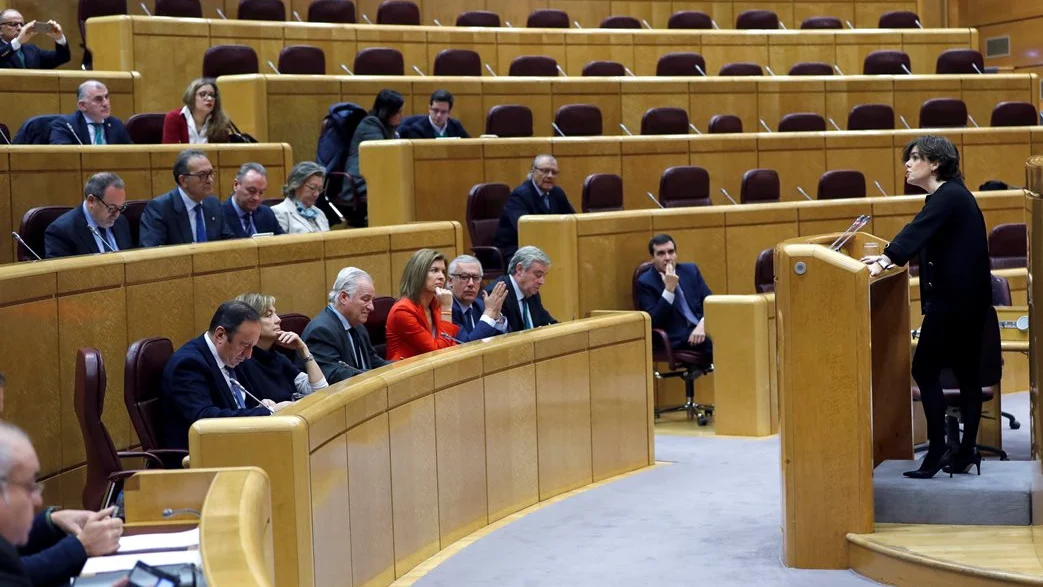 Soraya Sáenz de Santamaría en el Senado