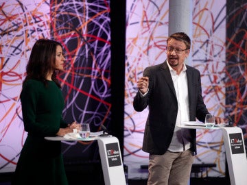 Xavier Domènech e Inés Arrimadas Xavier Domènech e Inés Arrimadas
