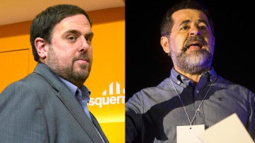 Oriol Junqueras y Jordi Sánchez