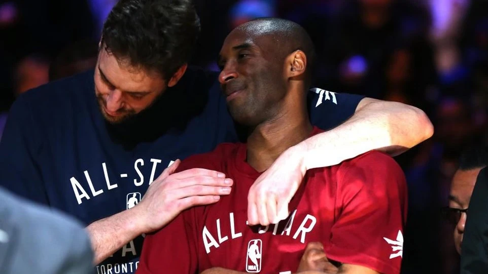 Pau Gasol y Kobe Bryant, en un 'All-Star' de la NBA