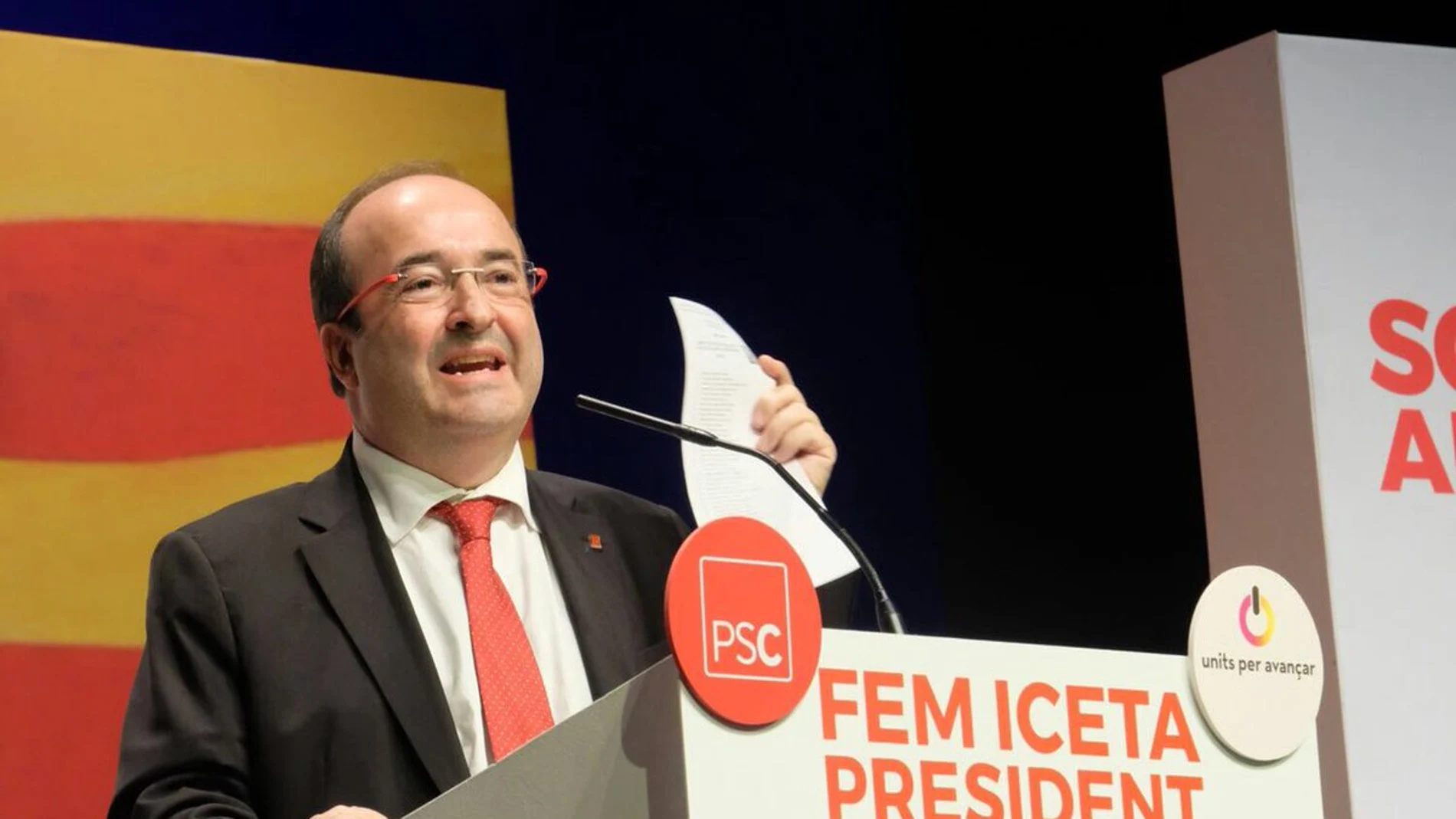 El candidato del PSC, Miquel Iceta