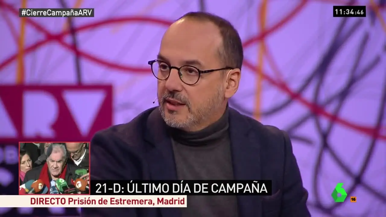 Carles Campuzano en el plató de ARV