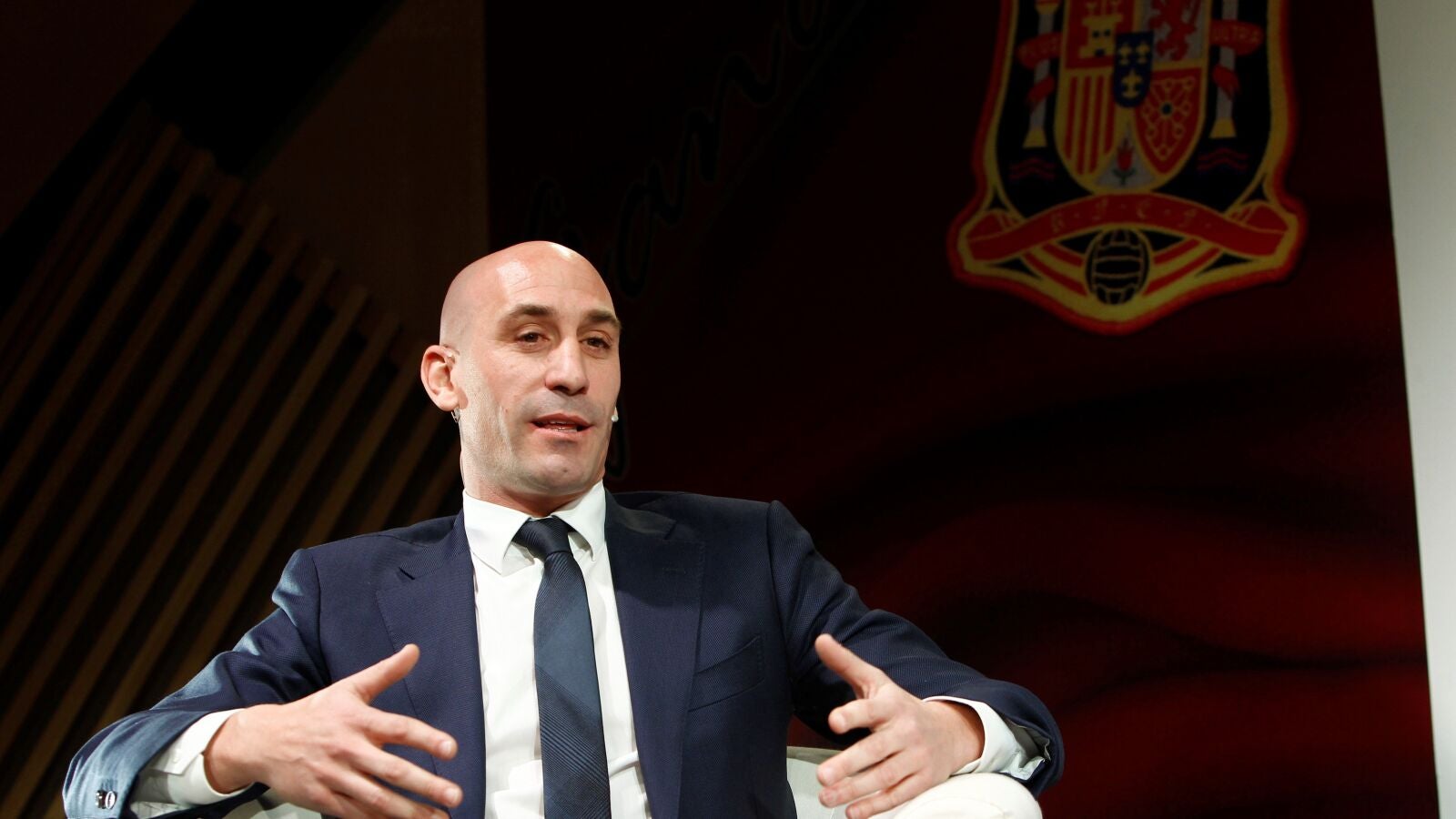 Luis Rubiales, en un acto en Madrid