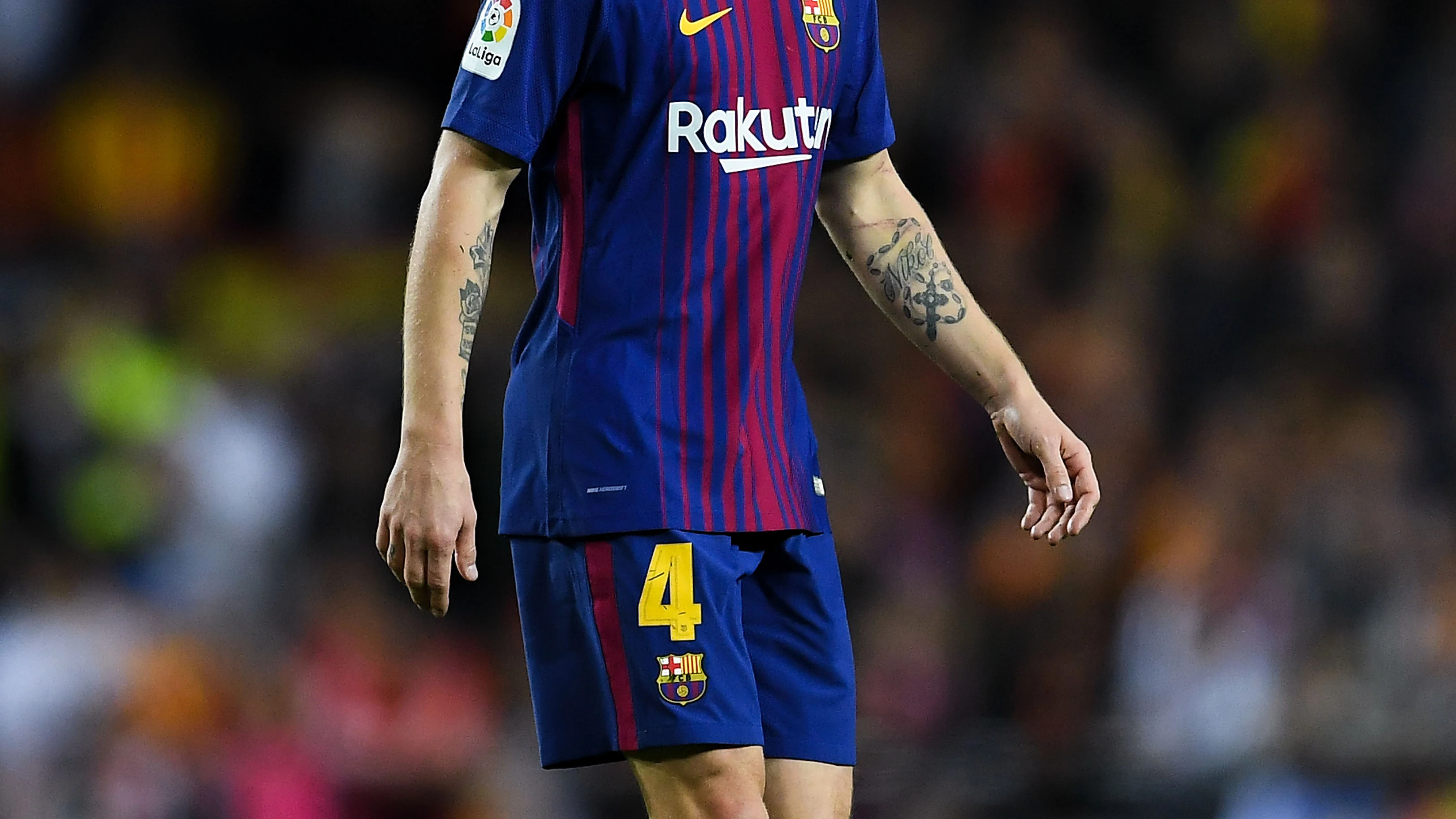 Rakitic, en un partido con el Barcelona Rakitic, en un partido con el Barcelona