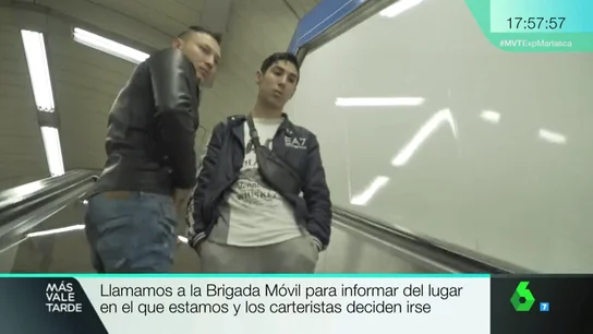 Dos carteristas en el Metro de Madrid Dos carteristas en el Metro de Madrid