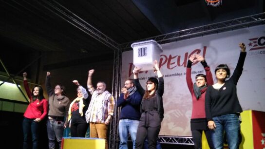 La hasta ahora portavoz parlamentaria de la CUP, Anna Gabriel