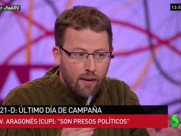 Vidal Aragonés, representante de la CUP Vidal Aragonés, representante de la CUP