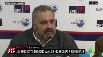 David José Mañas, secretario general del Sindicato de policías de Cataluña