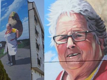 Mural de abuela gallega Mural de abuela gallega