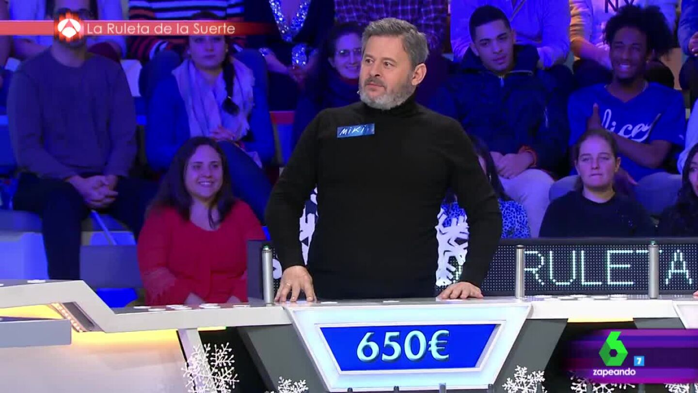 Miki Nadal, en La Ruleta de la Suerte