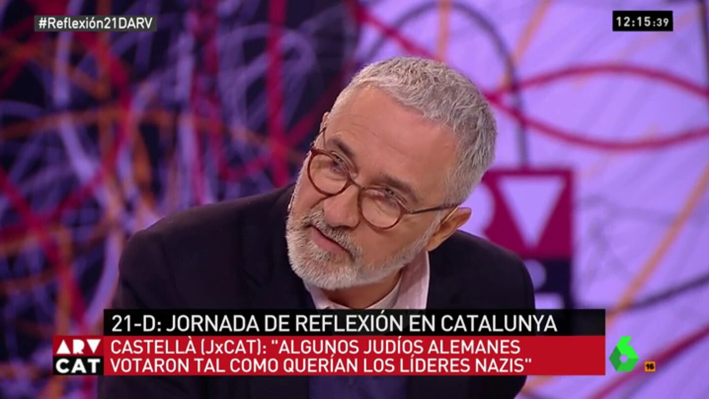 Xavier Sard&agrave;, durante su intervenci&oacute;n en ARV