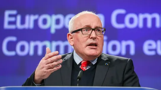 El vicepresidente de la Comisión Europea (CE), Frans Timmermans El vicepresidente de la Comisión Europea (CE), Frans Timmermans