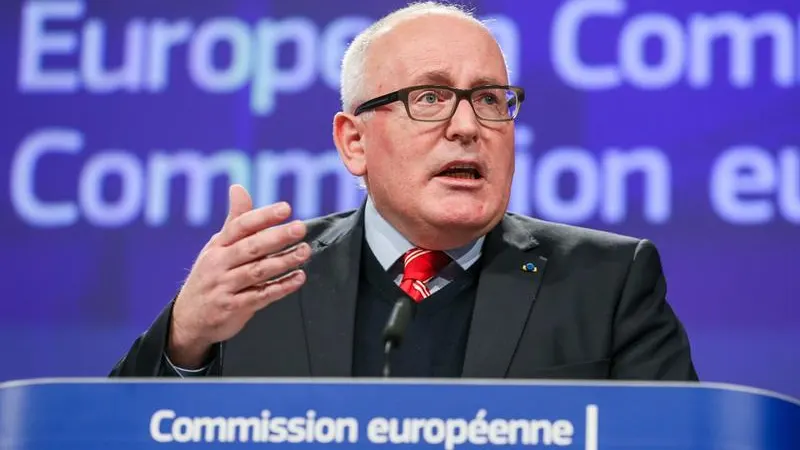 El vicepresidente de la Comisión Europea (CE), Frans Timmermans