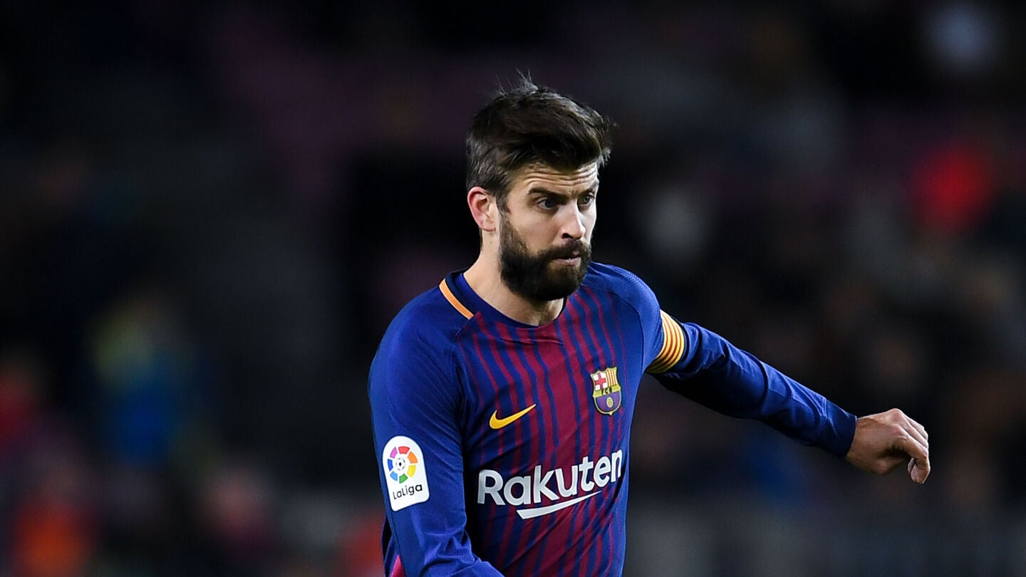 Gerard Piqu&eacute;, en un partido con el Barcelona