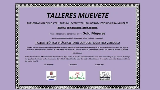 Polémico taller en Huércal de Almería Polémico taller en Huércal de Almería