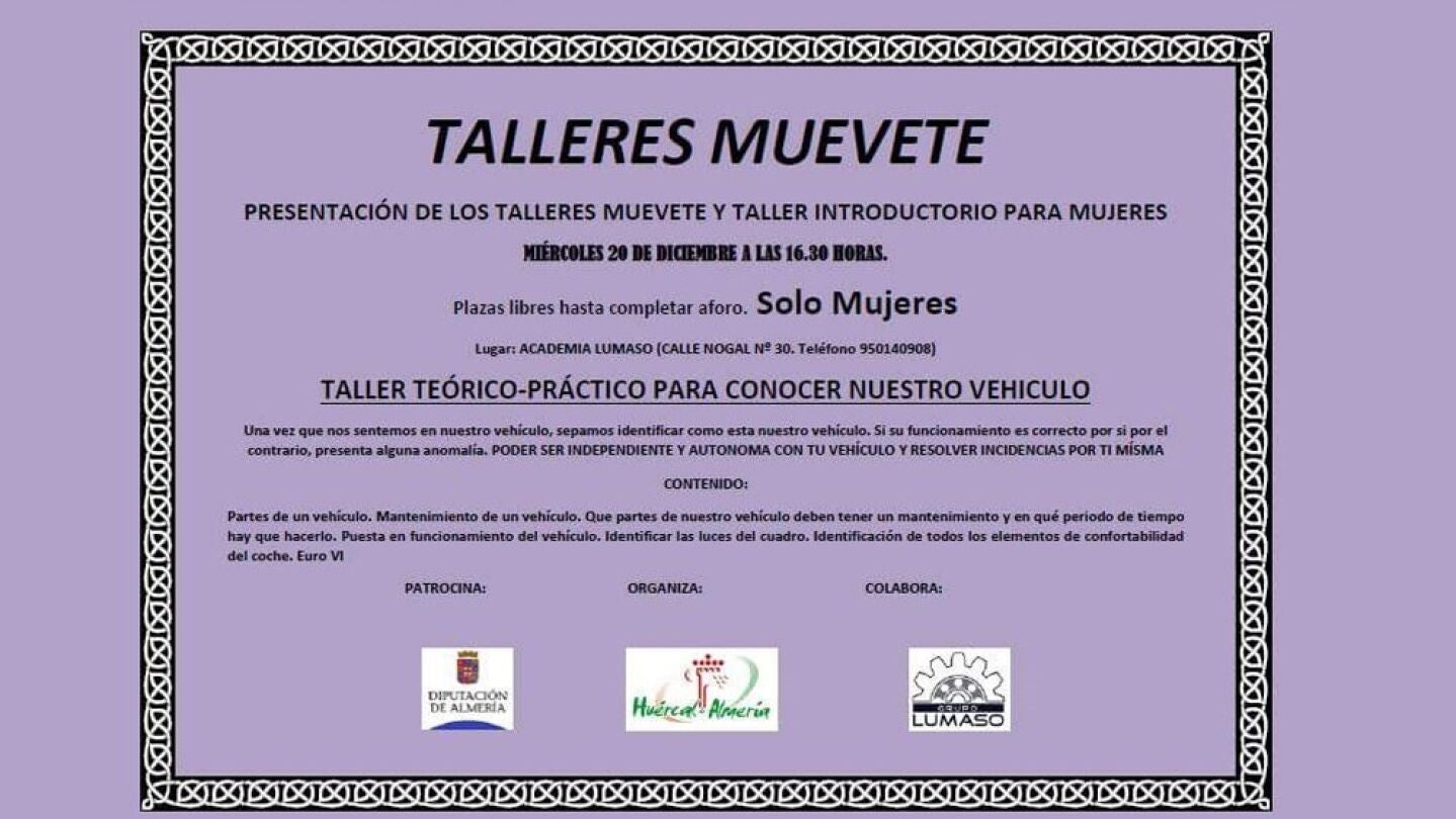 Pol&eacute;mico taller en Hu&eacute;rcal de Almer&iacute;a