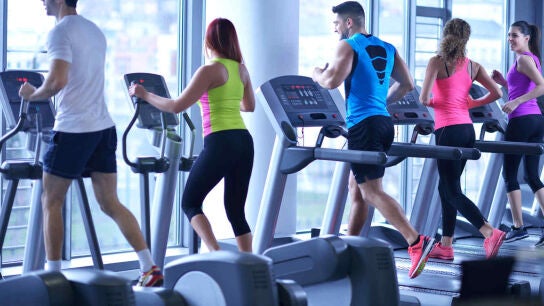 Corriendo en la cinta de correr