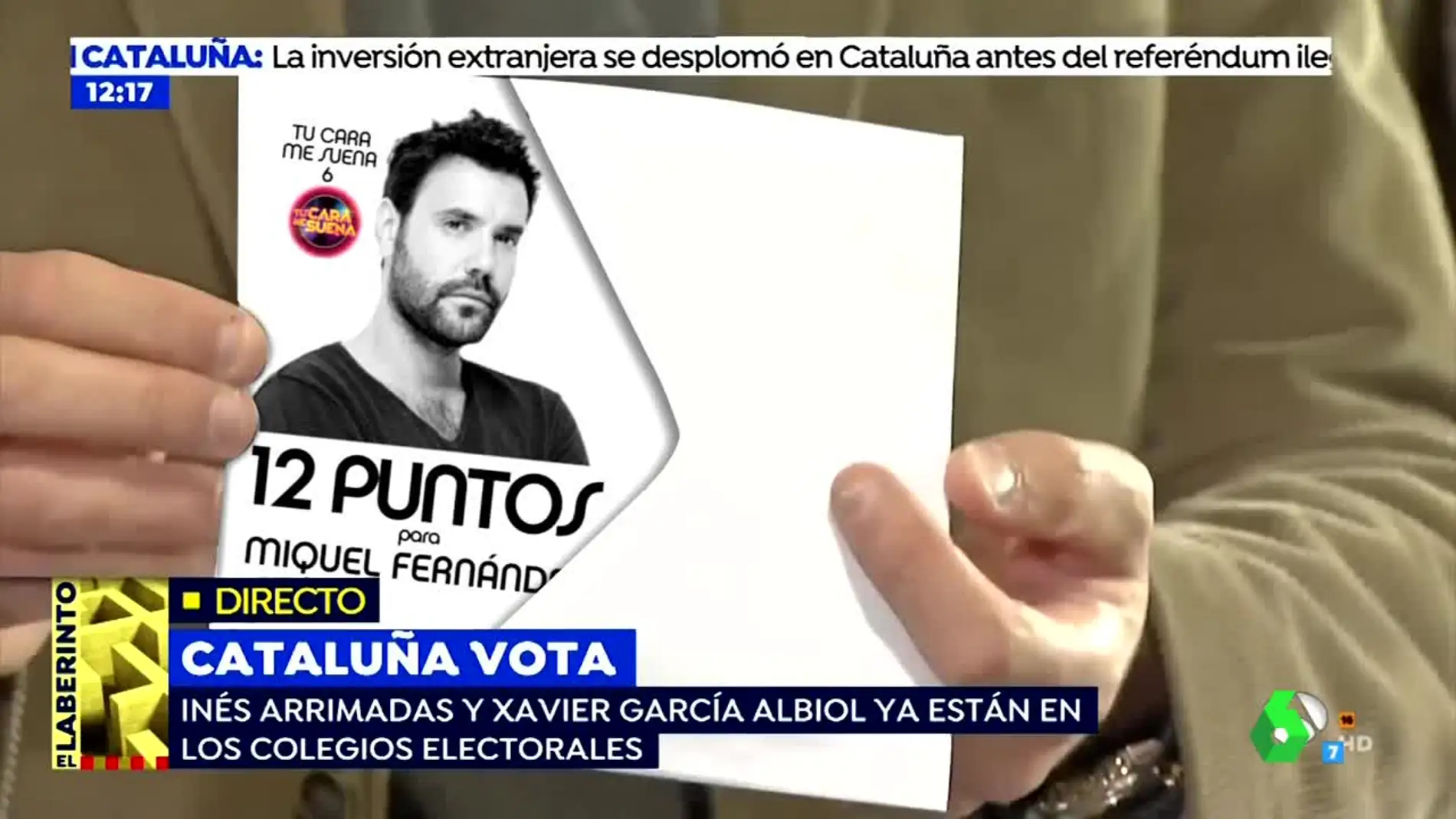 Zapeando conoce en exclusiva a quién ha votado Xavier García Albiol