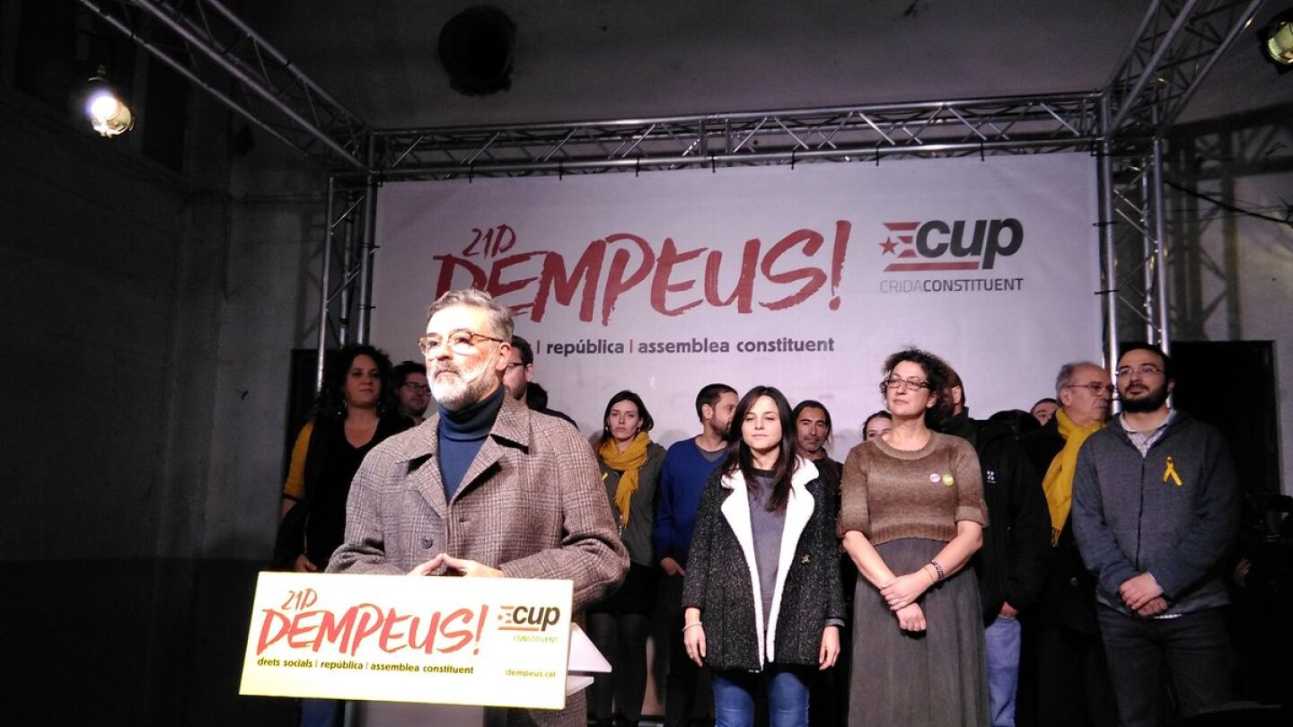 El candidato de la CUP, Carles Riera
