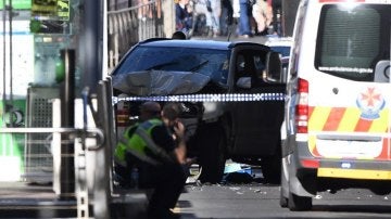 Imagen del atropello en Melbourne