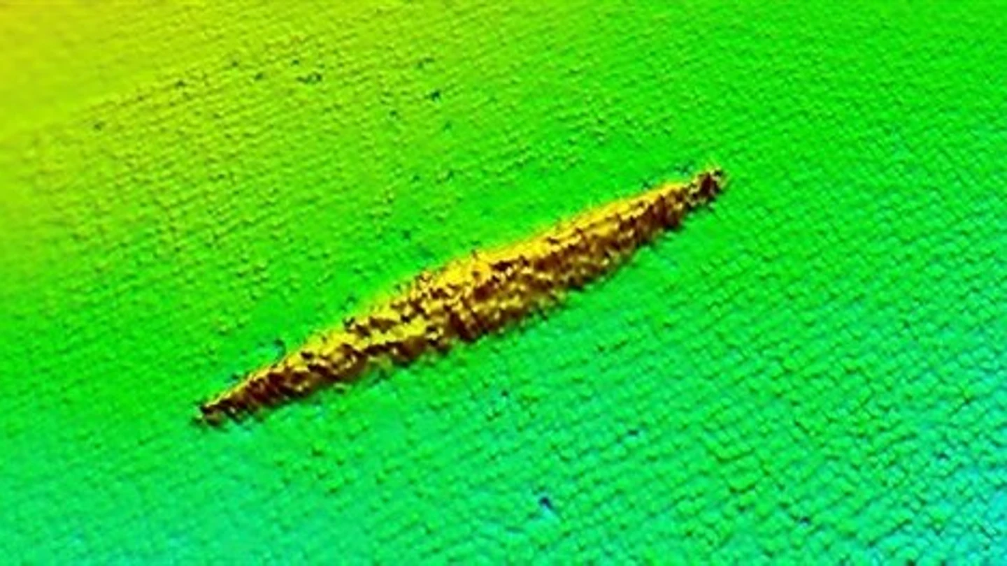 Rastro del submarino desaparecido Rastro del submarino desaparecido