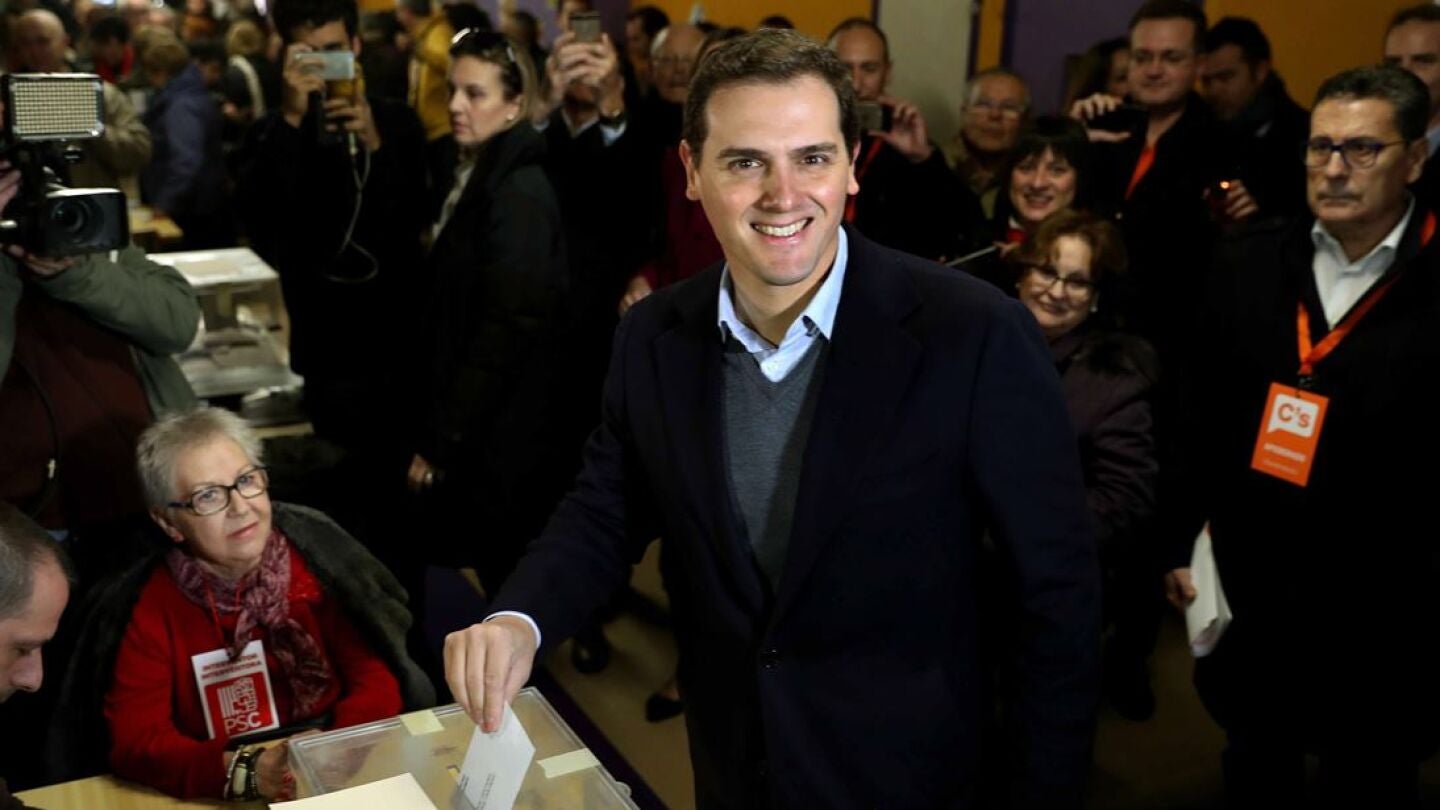Albert Rivera votando el 21D