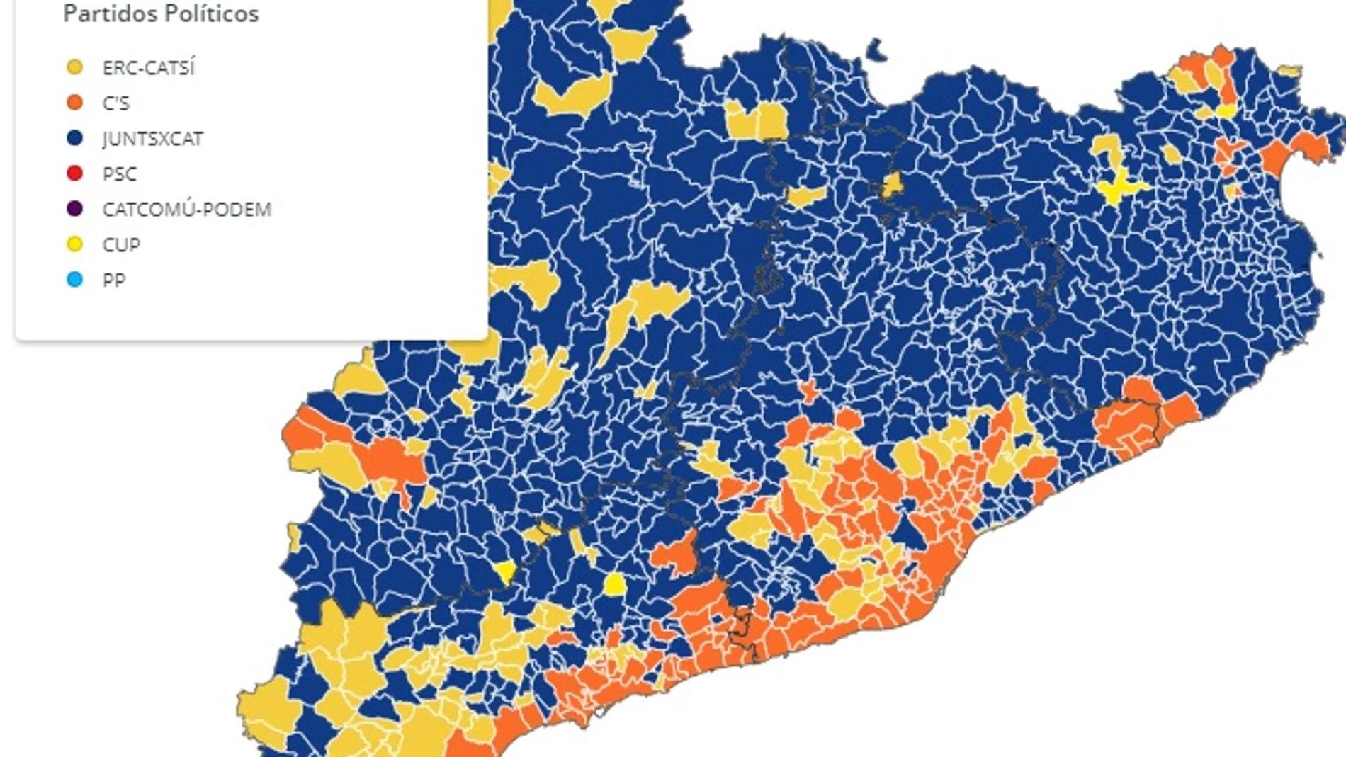Resultados 21D por municipios