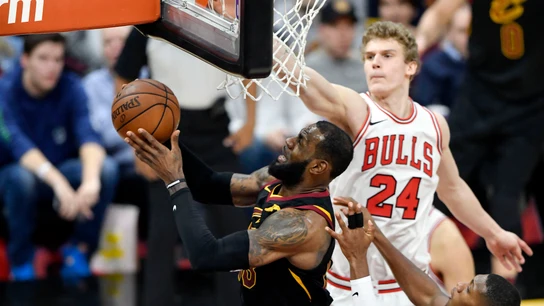 LeBron James, en acción ante los Bulls LeBron James, en acción ante los Bulls