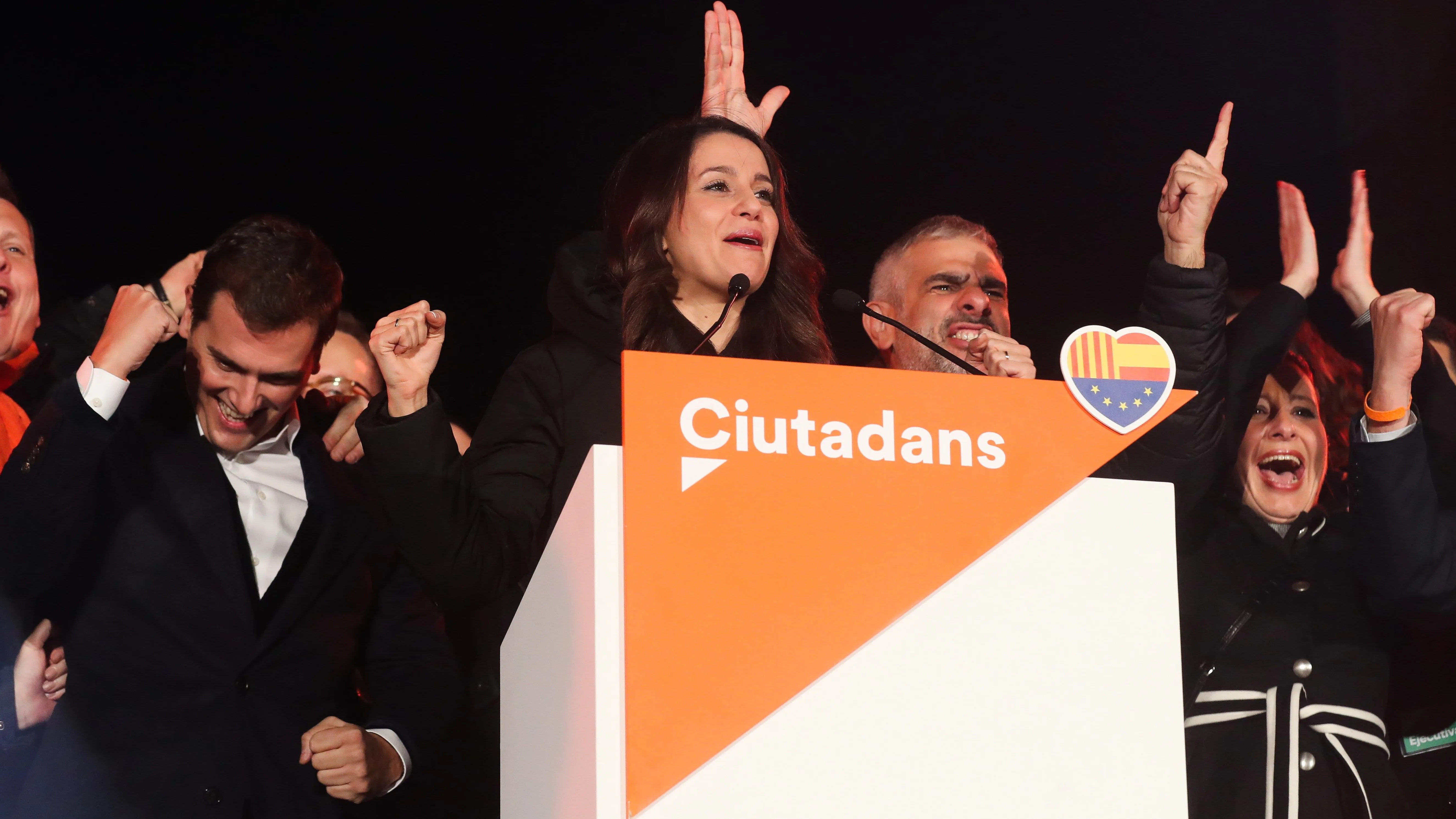 La candidata de Ciudadanos a la presidencia de la Generalitat, Inés Arrimadas