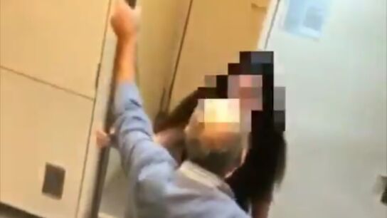 Imagen de la agresi&oacute;n sexual en un tren de Barcelona