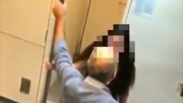 Imagen de la agresión sexual en un tren de Barcelona