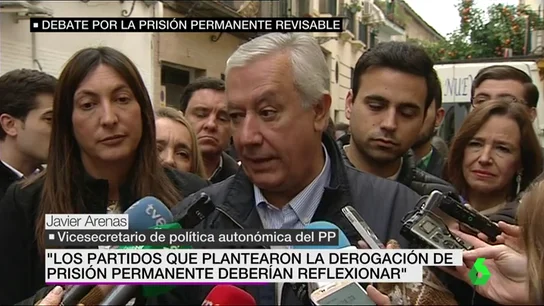 Javier Arenas ante los medios Javier Arenas ante los medios
